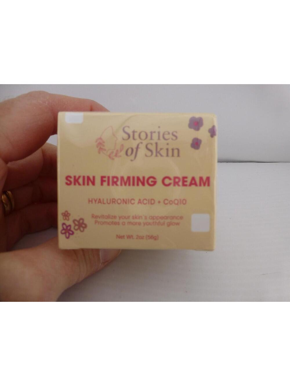 Stories of Skin Skin Firming Cream Hyaluronic Acid CoQ10 2oz Anti-Aging NEW Q8